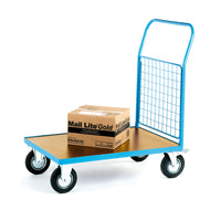 Veneer Platform Trolley with Mesh Sides