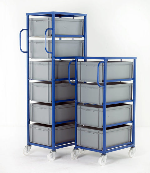 Mobile Tray Rack Complete with Box Trays
