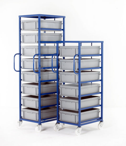 Mobile Tray Rack Complete with Box Trays