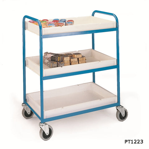 Tray Trolleys with Plastic or Plywood Trays