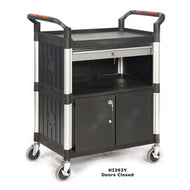 Proplaz Shelf Trolley with Steel Drawers