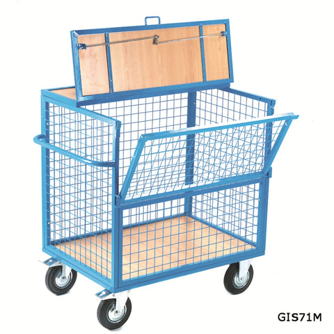 Security Trolleys with Lockable Lid