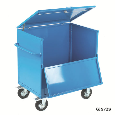 Security Trolleys with Lockable Lid