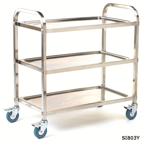 Stainless Steel Shelf Trolley in 2 Options