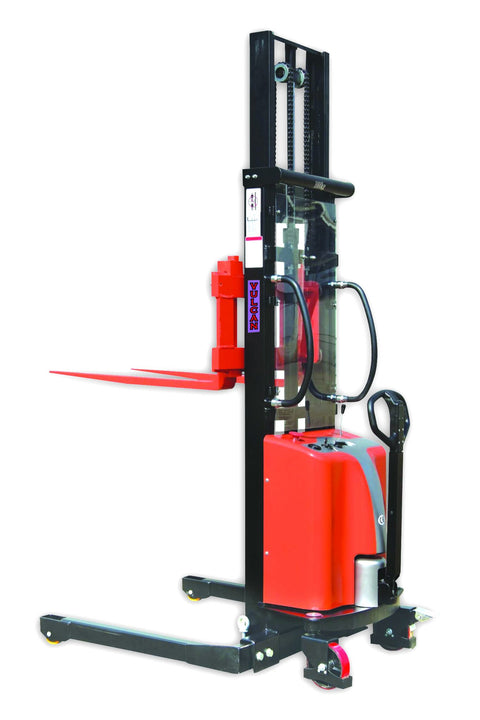 Semi Electric Straddle Stacker