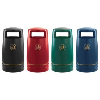 Freestanding Outdoor Hooded Litter Bin - 100 Litre