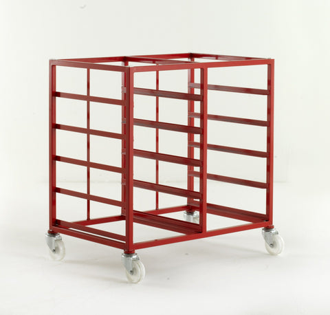 Versatile Mobile Tray Rack with Trays