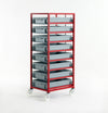 Versatile Mobile Tray Rack with Trays