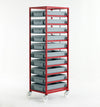 Versatile Mobile Tray Rack with Trays