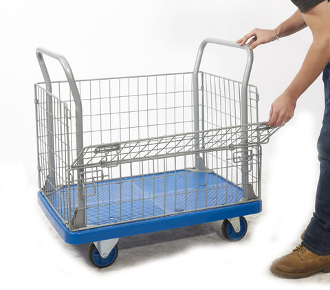 Proplaz Blue Platform Trolley